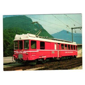 Luzern Stans Engelberg Railway Postcard Switzerland Aug1980 Train LSE Cable Car